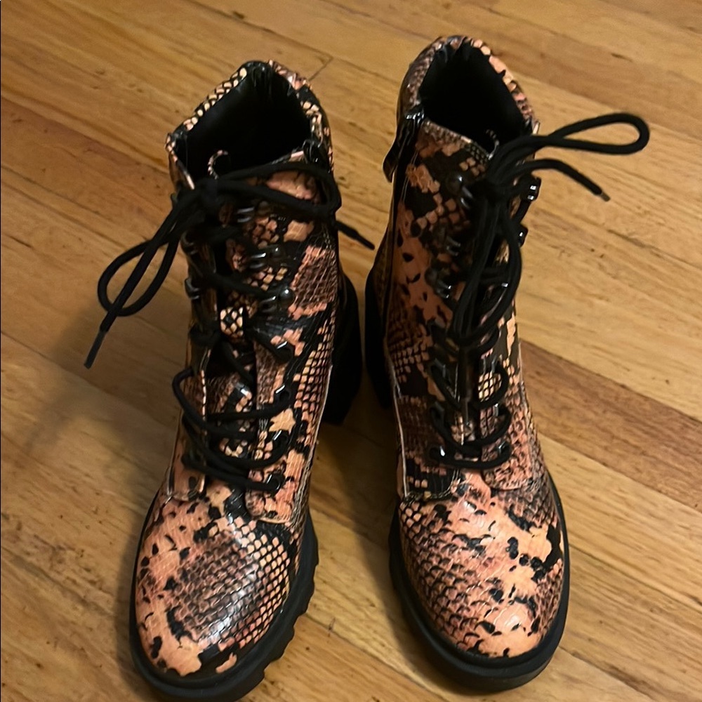 Madden Girl Snake Print Boots